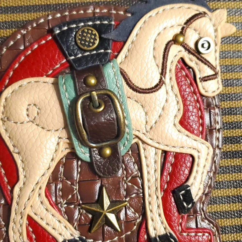 Chala Horse Fabric Mini Crossbody Purse - Picture 5 of 16